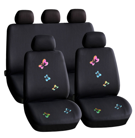 Huse auto universale - Huse universale pentru scaune auto, cu fluturași - CARGUARD