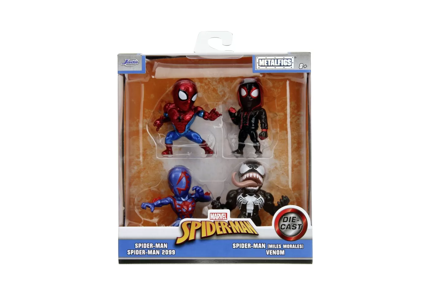 Figurine cu eroi si personaje - JADA MARVEL SPIDER MAN SET 4 FIGURINE METALICE 6.5CM