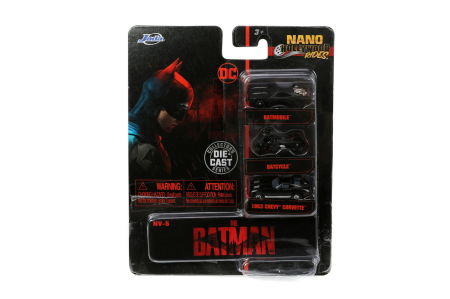 Universul Copiilor - JADA SET 3 VEHICULE NANO BATMAN 4CM