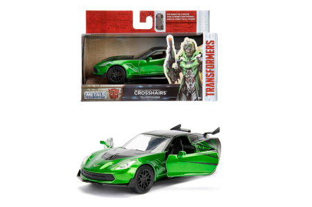 Mașinuțe cu telecomandă - JADA TRANSFORMERS MASINUTA METALICA CHEVY CORVETTE SCARA 1:32