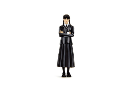 JADA WEDNESDAY SET MASINUTA METALICA VOLKSWAGEN BEETLE 1:24 SI FIGURINA METALICA WEDNESDAY 7CM [2]