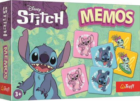 Jocuri și cărți de joc - JOC MEMOS DISNEY MINI BOX STITCH