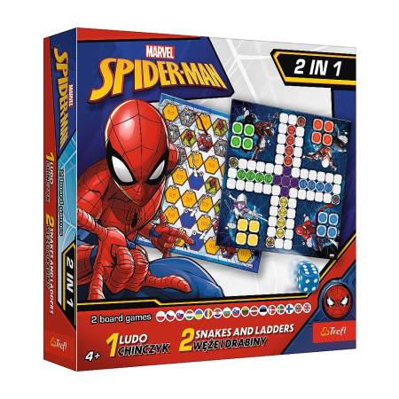 Universul personajelor preferate - JOC SPIDERMAN 2IN1 LUDO SI SERPISORI SCARI