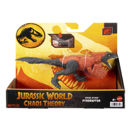 Animale și seturi cu animale - JURASSIC WORLD CHAOS THEORY STRIKE ATTACK DINOZAUR PYRORAPTOR