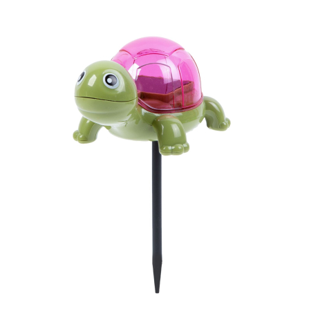Grădină - Lampă solară broască țestoasă, flamingo, melc - LED alb - 10 x 6 x 15 cm