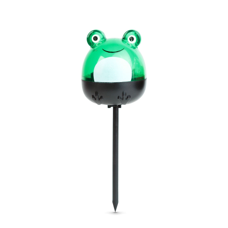 Lampă solară LED - broască - alb rece - verde - 150 x 50 x 50 mm [1]