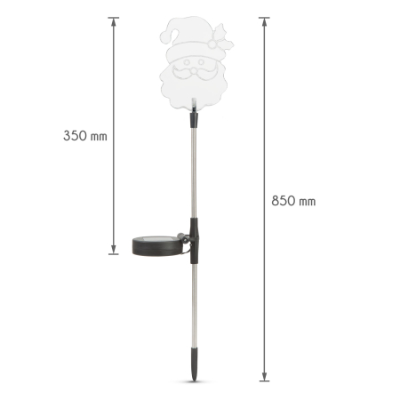 Lampă solară LED - model „Moş Crăciun” [3]