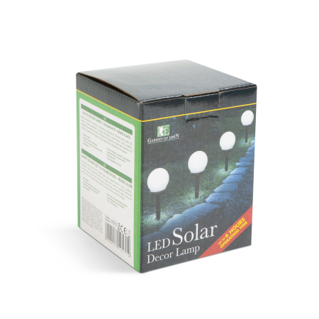 Lampa solara LED - sferică, alb rece - Ø10 cm [2]