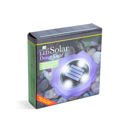 Lampă solară LED - violet - alb rece - 11,5 x 2,3 cm [2]