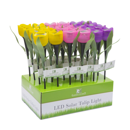 Lampă solară pentru grădină cu LED - model lalea [4]
