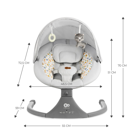 LEAGAN ELECTRIC KINDERKRAFT LUMI 2, LIGHT GREY [8]