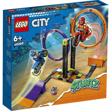 Jocuri și Jucării - LEGO CITY PROVOCAREA DE CASCADORII CU ROTIRI 60360