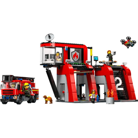LEGO CITY STATIE SI CAMION DE POMPIERI 60414 [1]