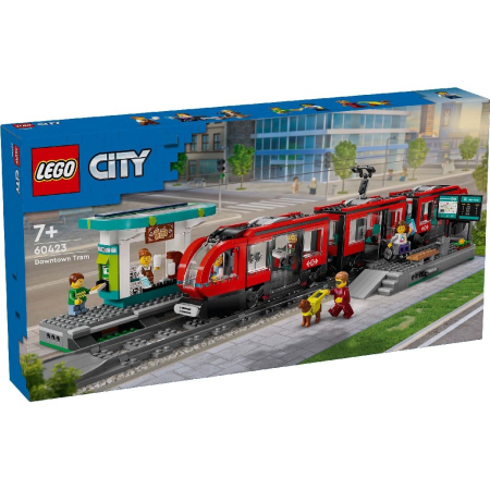 LEGO - LEGO CITY TRAINS STATIE SI TRAMVAI IN CENTRUL ORASULUI 60423 