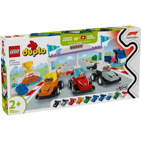 LEGO - LEGO DUPLO ECHIPA F1: MASINI SI PILOTI DE CURSE 10445