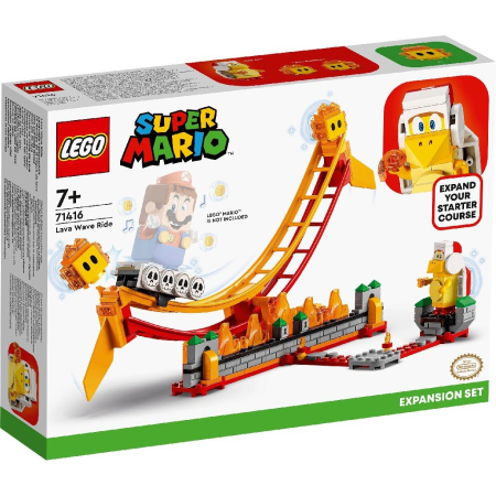 Jocuri și Jucării - LEGO SUPER MARIO SET DE EXTINDERE PLIMBARE PE VALUL DE LAVA 71416