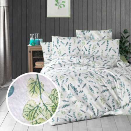 Textile pentru casă - Lenjerie de pat creponata 100% bumbac (crep14) cu husa