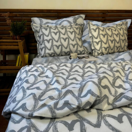 Textile pentru casă - Lenjerie de pat creponata 100% bumbac (crep34) cu husa