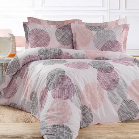 Textile pentru casă - Lenjerie de pat creponata 100% bumbac (crep36) cu husa