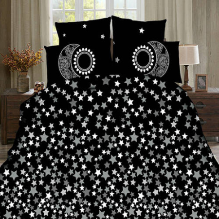 Textile pentru casă - Lenjerie de pat digital print 3d (stars)