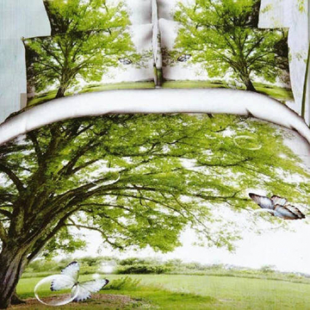 Textile pentru casă - Lenjerie de pat digital print 3d (tree)