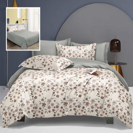 Textile pentru casă - Lenjerie de pat elegance 6 piese cu cearșaf (lec19)