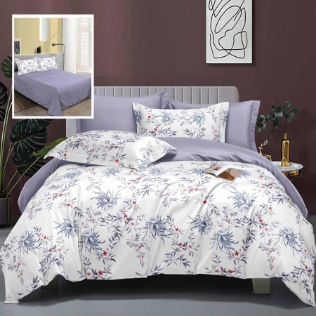 Textile pentru casă - Lenjerie de pat elegance 6 piese cu cearșaf (lec20)