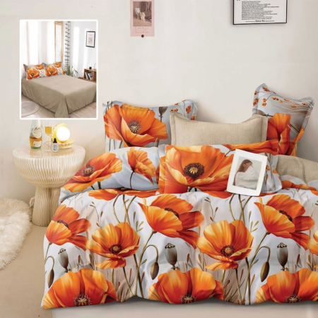 Textile pentru casă - LENJERIE DE PAT FINET 6 PIESE (HARPER)