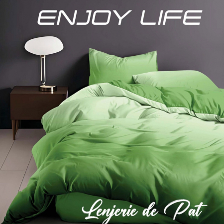 Textile pentru casă - Lenjerie de pat finet „enjoy life” ainsley