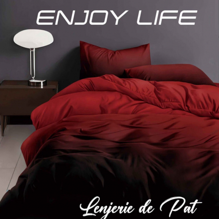Textile pentru casă - Lenjerie de pat finet „enjoy life” alice
