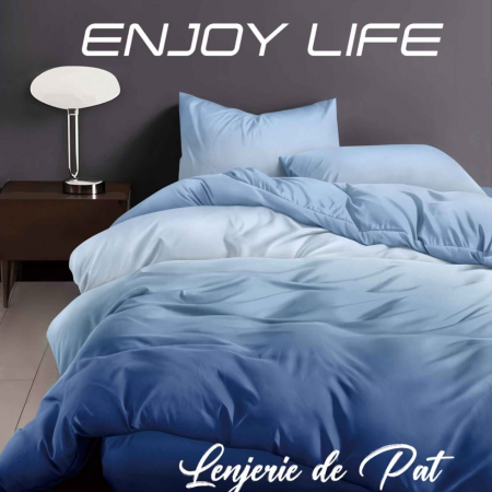 Textile pentru casă - Lenjerie de pat finet „enjoy life” olivia