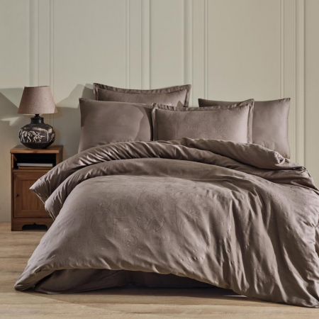 Textile pentru casă - Lenjerie de pat jaquard 100% bumbac (sadra)