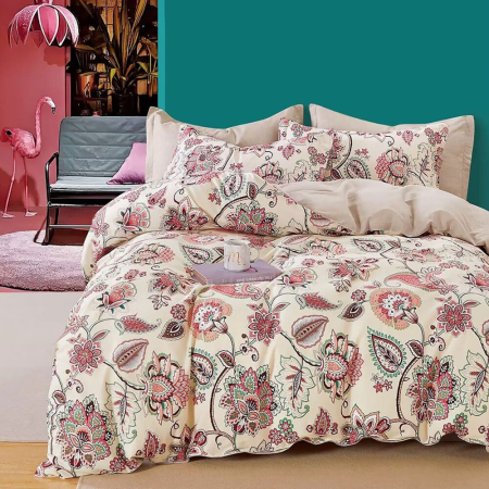 Lenjerii de pat - Lenjerie de pat percalle imprimat (prc105)