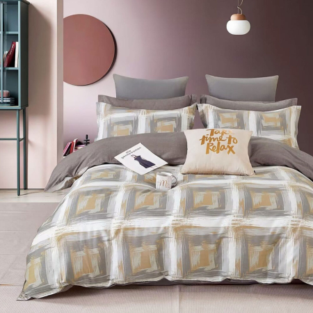 Lenjerii de pat - Lenjerie de pat percalle imprimat (prc113)