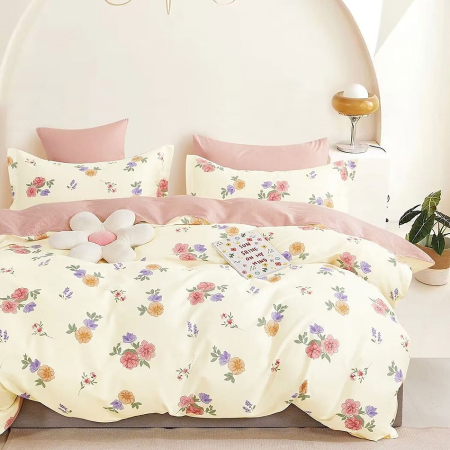 Lenjerii de pat - Lenjerie de pat percalle imprimat (prc154)