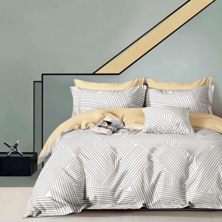 Lenjerii de pat - Lenjerie de pat percalle imprimat (prc184)