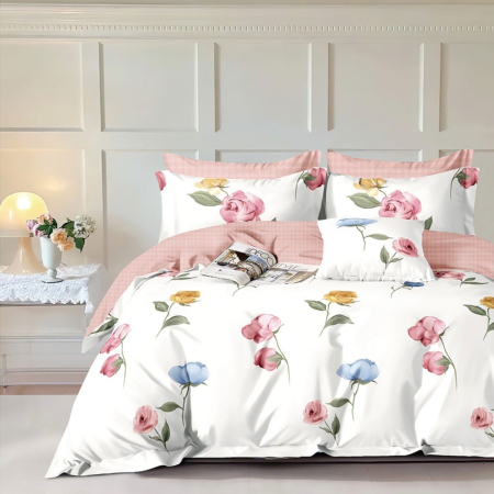 Lenjerii de pat - Lenjerie de pat percalle imprimat (prc194)