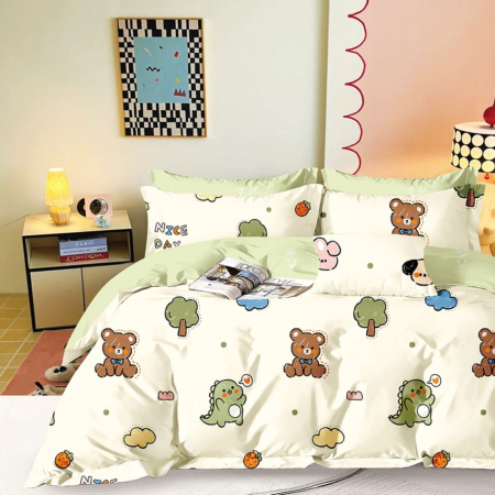 Lenjerii de pat - Lenjerie de pat percalle imprimat (prc200)