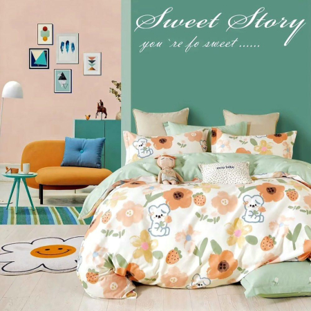 Lenjerii de pat - Lenjerie de pat percalle imprimat (prc46)