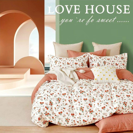 Lenjerii de pat - Lenjerie de pat percalle imprimat (prc49)