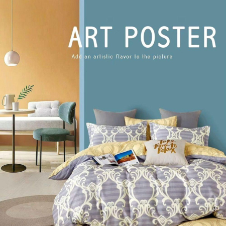 Lenjerii de pat - Lenjerie de pat percalle imprimat (prc55)