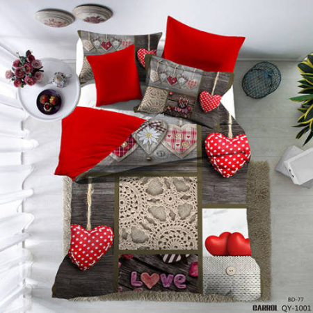 Lenjerii de pat - Lenjerie de pat poplin – două persoane (qy-1001)