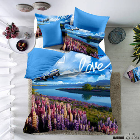 Lenjerii de pat - Lenjerie de pat poplin – două persoane (qy-1064)