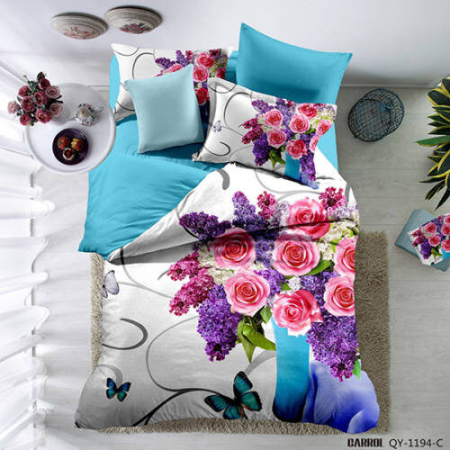 Lenjerii de pat - Lenjerie de pat poplin – două persoane (qy-1194)