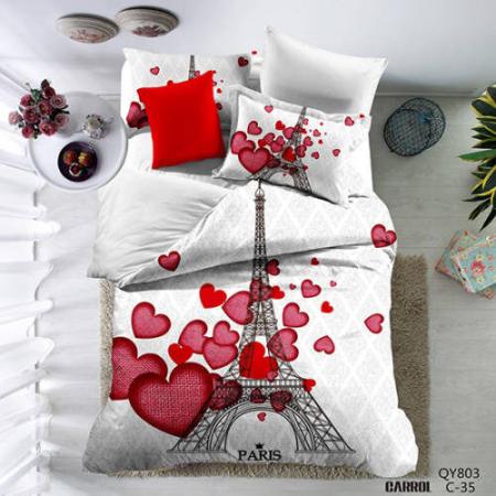 Lenjerii de pat - Lenjerie de pat poplin – două persoane (qy-803)