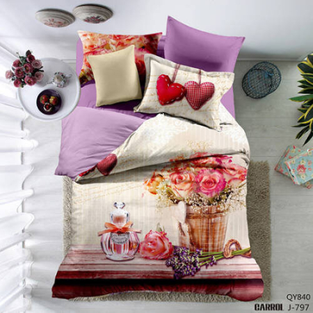 Textile pentru casă - Lenjerie de pat poplin – două persoane (qy-840)