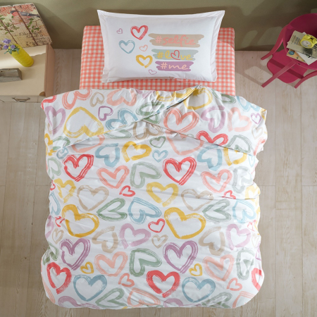 Textile pentru casă - Lenjerie de pat ranforce 100% bumbac – o persoană (selfie)