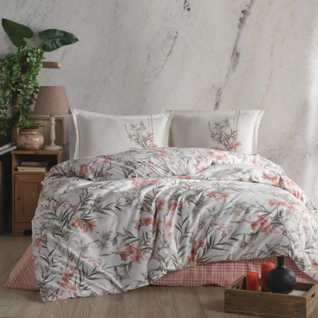 Textile pentru casă - Lenjerie de pat ranforce clasy king size (aprila)