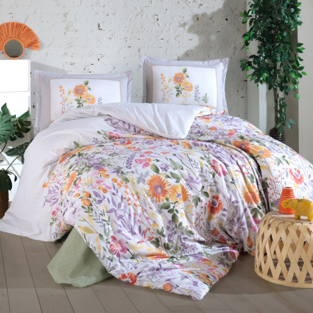 Lenjerii de pat - Lenjerie de pat ranforce clasy king size (elyese)