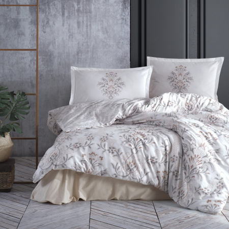 Textile pentru casă - Lenjerie de pat ranforce clasy king size (liya v1)